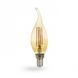 Лампа свiтлодiодна свічка на вітру золото 4W E14 2200K filament Feron LB-59 Cf37 01522 фото 4