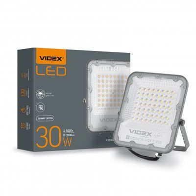 LED прожектор VIDEX PREMIUM F2 30W 5000K День-ніч VL-F2-305G-N фото