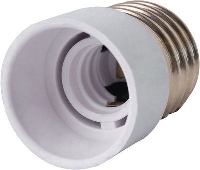 Перехідник e.lamp adapter.Е27/Е14.white, з патрону Е27 на Е14, пластиковий s9100021 фото
