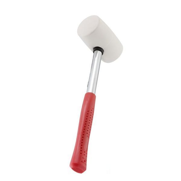 Киянка гумова 450 г, 65 мм, бiла гума, металева ручка INTERTOOL HT-0227 HT-0227 фото