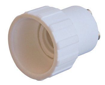 Перехідник e.lamp adapter.GU10/Е14.white, з патрону GU10 на Е14, пластиковий s9100043 фото