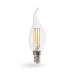 Лампа свiтлодiодна свічка на вітру 4W E14 2700K filament Feron LB-59 Cf37 25575 фото