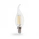 Лампа свiтлодiодна свічка на вітру 4W E14 2700K filament Feron LB-59 Cf37 25575 фото 4