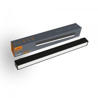 Світильник МАГНІТНИЙ трековий VIDEX LD430B 10.5W 30cm 4000K 48V Black VL-TRMS-LD430B фото